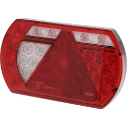 Daugiafunkcinis galinis KŠ žibintas LED, SMART, 12V, 236x140x24,3 mm, 6 kontaktų durtuvas, Kramp L26060P6LH5SM