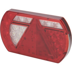 Daugiafunkcinis galinis KŠ žibintas LED, 12V, 236x140x24,3 mm, 6 kontaktų durtuvas, Kramp L26060P6LH1