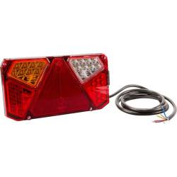 Daugiafunkcinis galinis KŠ žibintas LED, stačiakampis, 12-24V, 242x134x36.5mm, Kramp LA40007