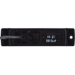 Šviesos diodas, 1,20 W, stačiakampis, 24 V, raudonas, įjungiamas, 130x32x1 LED, Hella 2TM008645941