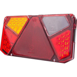 Daugiafunkcinis galinis KŠ žibintas LED, stačiakampis, 12-24V, 242x134x36.5mm, Kramp LA40917