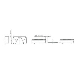 Daugiafunkcinis galinis dešinysis žibintas Halogeninis, stačiakampis, 12/24V, 242x134x58mm, 5 kontaktų, Kramp LA40908