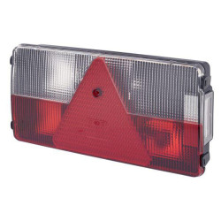 Galinis žibintas LH stačiakampis, 12V, raudona/oranžinė/balta, užsukamas, 281x53.5x138.9mm, Hella 2VB341032111