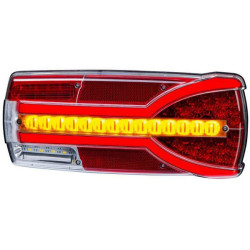 Galinis žibintas RH LED, stačiakampis, 12/24V, balta/oranžinė/raudona, 304x132x48mm, Kramp LA40063