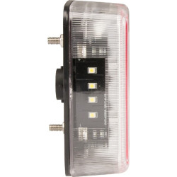 Galinis LED žibintas, 1W, kvadratinis, 12V, 106x100x98mm, 5 kontaktų, 18 šviesos diodų, gopart LA99200GP