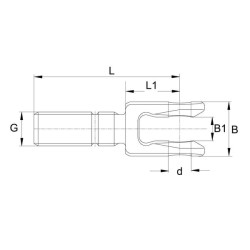 Case - IH CS95 Pro 308546 Šakės strypas M30
