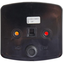 Galinis dešinys kvadratinis žibintas, 12V, gintaras/raudonas, užsukamas, 95x54,5x90mm, Hella 2SD002776241