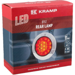 Daugiafunkcis galinis žibintas LED, apvalus, 12-24V, Ø 152mm, Kramp LA40003