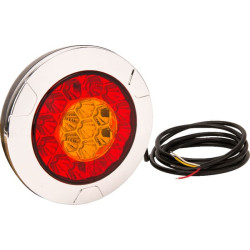 Daugiafunkcis galinis žibintas LED, apvalus, 12-24V, Ø 152mm, Kramp LA40003