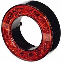 Stabdžių žibintas LED, 2,30 W, žiedas, 12V, raudonas, 16 LED, Hella 2SB009362041