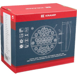 Daugiafunkcis galinis žibintas LED, apvalus, 12-24V, Ø 142mm, Kramp LA40041