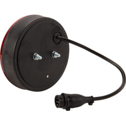 Daugiafunkcinis galinis šviesos diodas, apvalus, 12 V (integruotas varža), Ø 142 mm, 5 kontaktų, Kramp LA40040