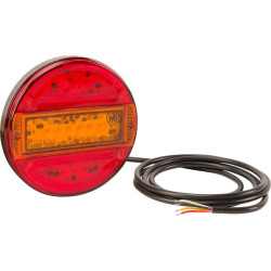 Daugiafunkcinis galinis žibintas LED, apvalus, 12-24V, Ø 140mm, Kramp LA40011