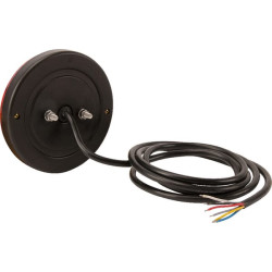 Daugiafunkcinis galinis LED žibintas, apvalus, 12-24V, Ø 140mm, Kramp LA40013