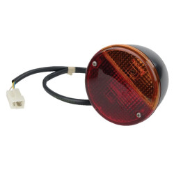 Galinis apvalus žibintas, raudonas/gintaras, užsukamas, Ø 115 mm AMP kištukas, Cobo 02971000