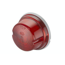 Galinis apvalus žibintas, 12/24V, raudonas, užsukamas, Hella 2SA001259751