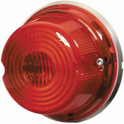 Galinis apvalus žibintas, 12/24V, raudonas, užsukamas, Hella 2SA001259751