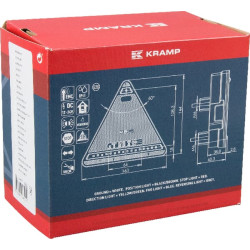 Daugiafunkcinis galinis KŠ žibintas LED, trikampis, 12-24V, 163x144x38.8mm, Kramp LA40027