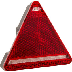 Daugiafunkcinis galinis dešinės šviesos diodas, trikampis, 12-24V, 163x144x38,8 mm, 5 kontaktų, Kramp LA40050