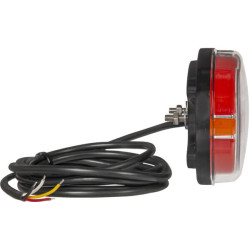 Daugiafunkcis galinis žibintas LED, stačiakampis, 12-24V, 136,4x91x40mm, Kramp LA40068