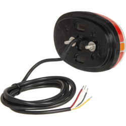 Daugiafunkcis galinis žibintas LED, stačiakampis, 12-24V, 136,4x91x40mm, Kramp LA40069