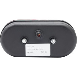 Galinis LH apvalus žibintas, 12/24V, gintarinis/raudonas, prisukamas, 162,5x AMP kištukas, Cobo 0212440000