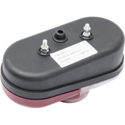 Galinis LH apvalus žibintas, 12/24V, gintarinis/raudonas, prisukamas, 162,5x AMP kištukas, Cobo 0212440000