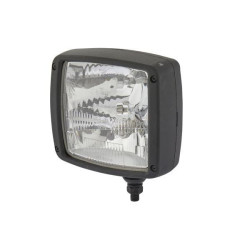 Priekinis žibintas halogeninis, stačiakampis, 12V, skaidrus/geltonas, užsukamas, Hella 1SA996120801