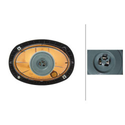 Priekinis žibintas halogeninis, apvalus, 12V, užsukamas, 207x126x147mm, Hella 1AB996157081