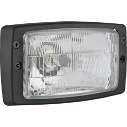 Priekinis žibintas halogeninis, stačiakampis, 12/24V, 184x102mm, Kramp LA80161