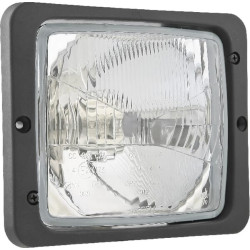 Priekinis žibintas halogeninis, stačiakampis, 12/24V, 172x142mm, Kramp LA80156