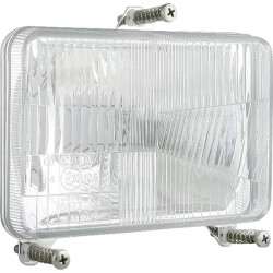 Priekinis žibintas halogeninis, stačiakampis, 12/24V, 168x106mm, Kramp LA80166