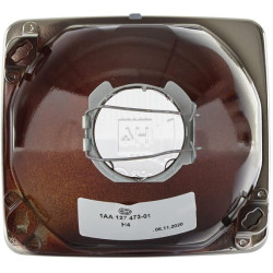 Priekinis žibintas halogeninis, kvadratinis, 12/24V, skaidrus, Hella 1AA127473015
