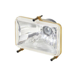 Priekinis žibintas halogeninis, stačiakampis, 12/24V, 130x106,9 mm, Hella 1AB008888051
