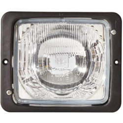 Priekinis žibintas halogeninis, stačiakampis, 12/24V, skaidrus, užsukamas, 173x99x144mm, Hella 1AA004109021