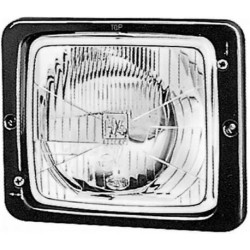 Priekinis žibintas halogeninis, stačiakampis, 12V, skaidrus, užsukamas, 173x99x144mm, Hella 1AA004109201