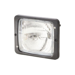 Priekinis žibintas halogeninis, stačiakampis, 12/24V, skaidrus, užsukamas, 173x99x144mm, Hella 1AA004109041