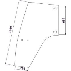 Case - IH CS100 D7127 Durų langas