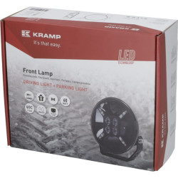 Priekiniai žibintai LED, 60W, apvalūs, 9-36V, Ø180mm, dienos žibintai, dvigubi parkavimo žibintai, Kramp LA80040