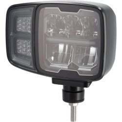 Priekiniai žibintai LED, stačiakampiai, 12/24V, 220x197,2x80,5 mm, šildomi, tolimosios / artimosios šviesos, apsauga nuo sniego,