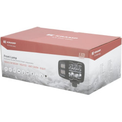 Priekiniai žibintai LED, stačiakampiai, 12/24V, 220x197,2x80,5 mm, šildomi, tolimosios / artimosios šviesos, apsauga nuo sniego,