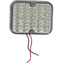 Atbulinės eigos šviesos diodas, 3W, kvadratinis, 12V, 100x80,7x30mm, gopart LA91262GP