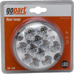 Atbulinės eigos žibintas LED, apvalus, 12/24V, Ø 95mm, gopart LA45019