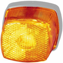 Žymeklis 5W, kvadratinis, 12/24V, gintarinis, užsukamas, 62xHella 2PS003057051