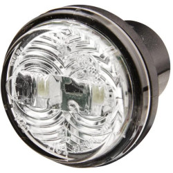 Žymeklis LED, apvalus, 12V, skaidrus, prisukamas, Ø 30mm, Hella 2PF340825041