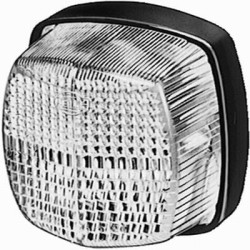 Žymeklis 5W, kvadratinis, 12V, skaidrus/baltas, užsukamas, 62x42x62mm, Hella 2PF004081001