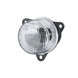 Indikacinė lemputė 21W, apvali, 12/24V, gintarinė/skaidri, užsukama, Ø 55mm, Hella 2BA008221001