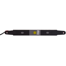 Stabdžių šviesos diodas, 0,70 W, stačiakampis, 12 V, raudonas, įjungiamas, 10 šviesos diodų, Hella 2DA343106001