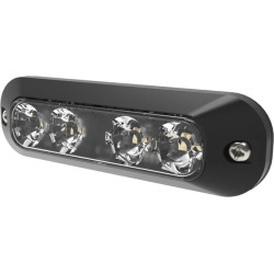 Kryptinis blykstė 4 LED 12/24V baltas ED3704C