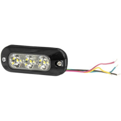 Kryptinis blykstė 3 LED 12/24V gintaro spalvos ED3703A
